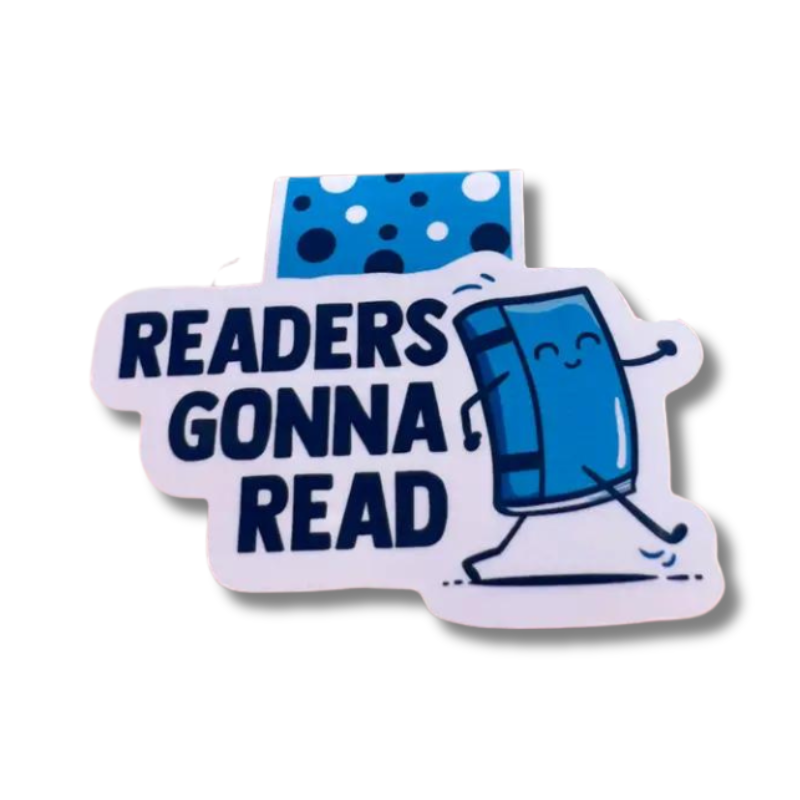 Smiling Walking Book Magnetic Bookmark Embrace Your Love for Reading with Readers Gonna Read gift inexpensive stocking stuffer birthday