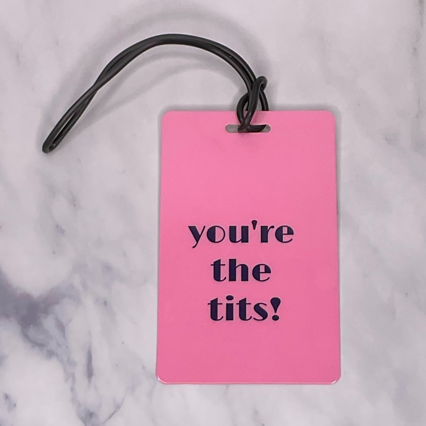 you’re the tits luggage tag