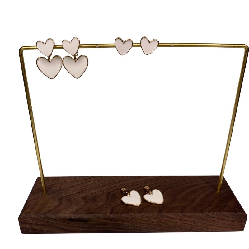 2-in-1-double-the-love-white-heart-earrings-close-up two looks in one heart studs or heart dangle earrings unique gift for valentines day