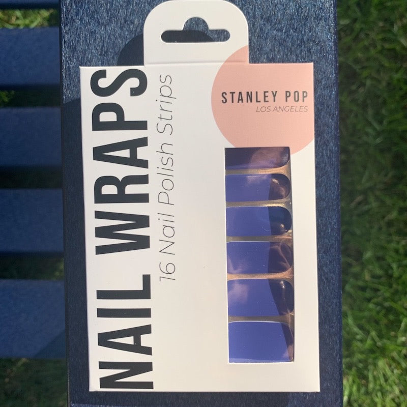 Cobalt blue nail polish strips