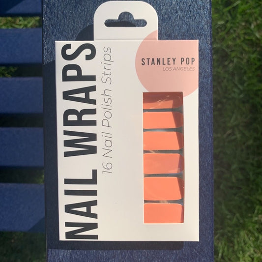 Coral nail polish strips