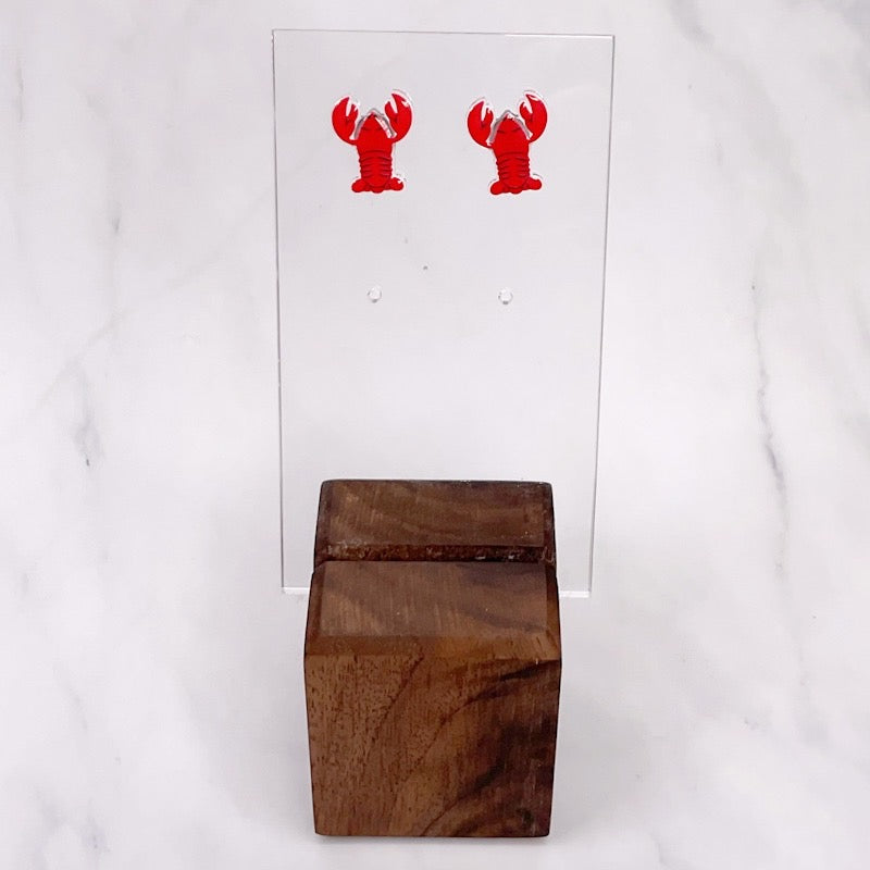 Crawfish stud earrings