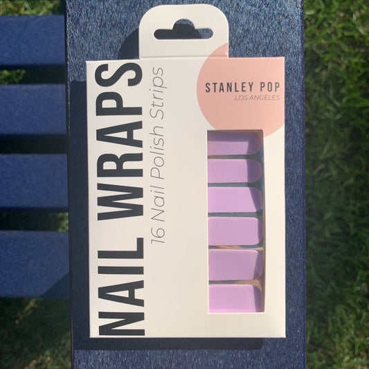 Lilac nail polish strips