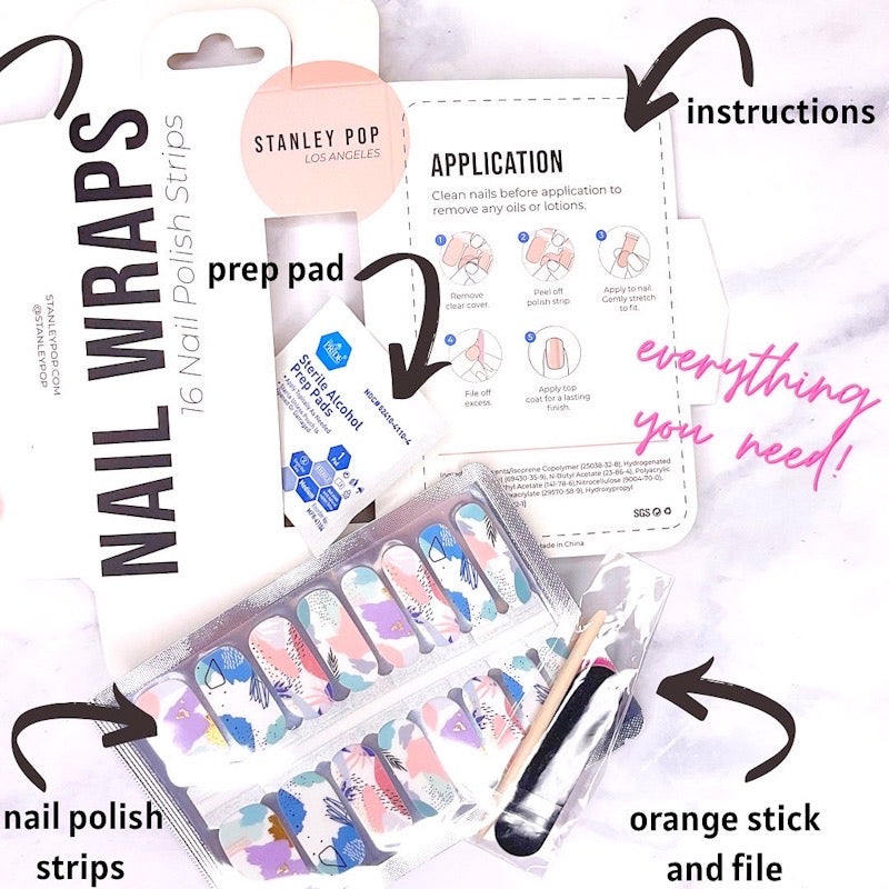 nail polish strips packaging