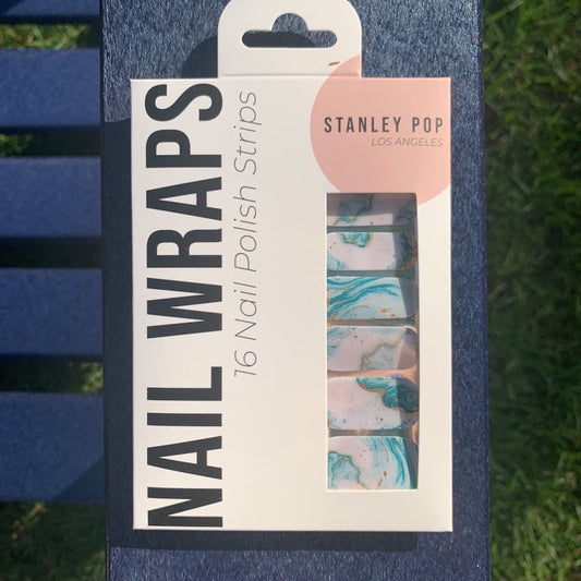 Sea and sand nail polish strips