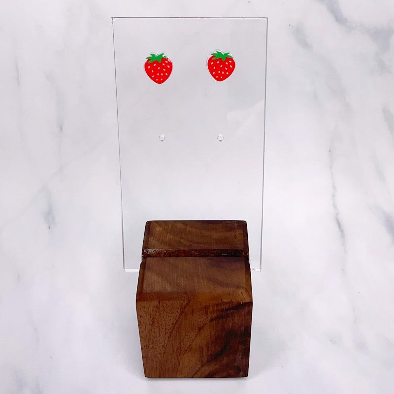 Strawberry stud earrings