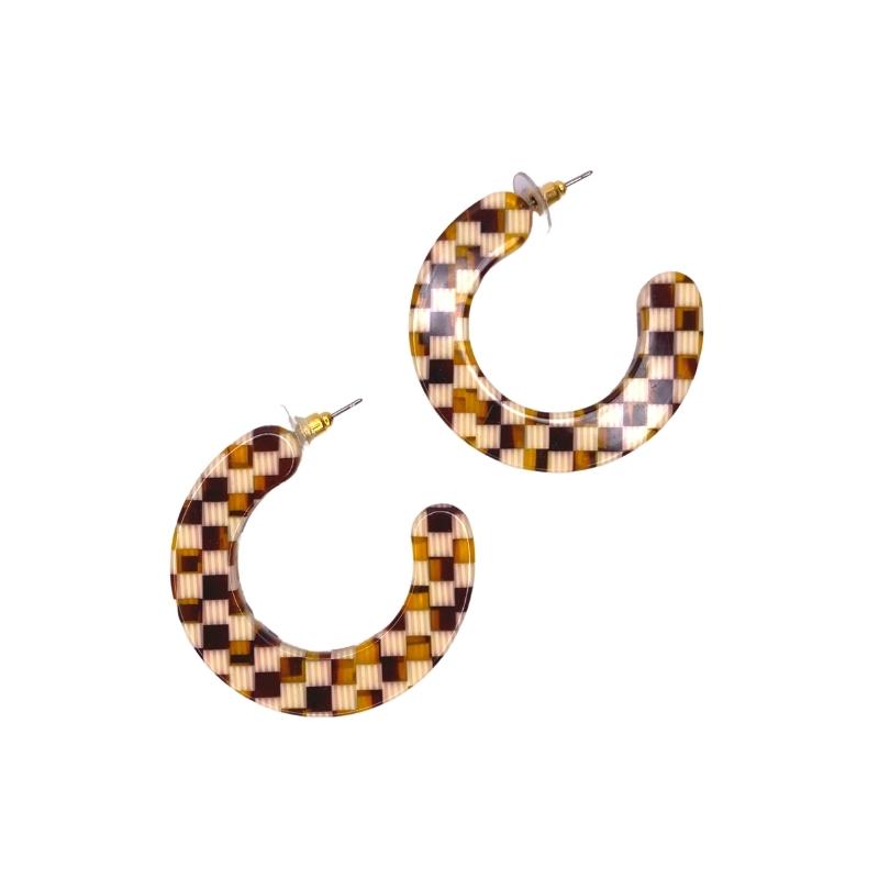 chunky-checker-hoop-earrings