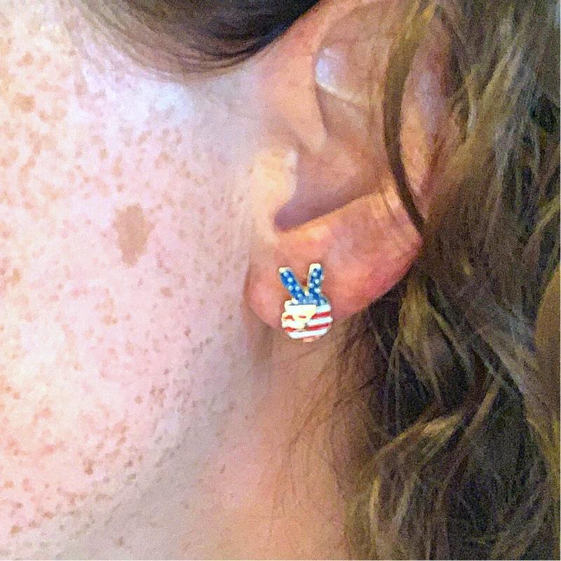 patriotic-peace-sign-studs-americana-vote-election-on-model