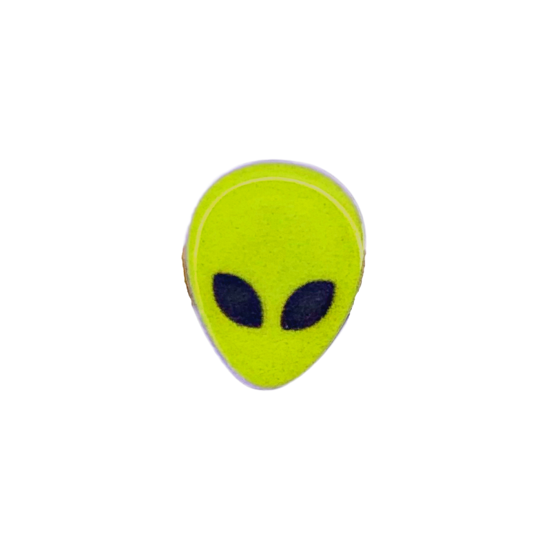 spooky alien stud earrings