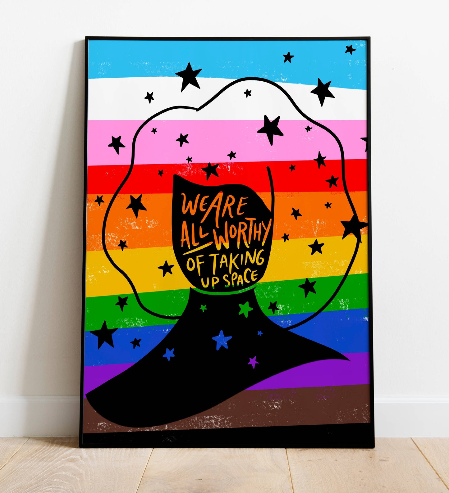 we are all worthy art print