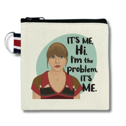 Taylor swift swiftie tswift eras era I’m the problem it’s me zipper pouch best friend gift birthday travel