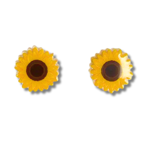 bright and sunny sunflower stud earrings sun flower summer garden gardening studs earring accessory gift friend birthday fashion trend outfit