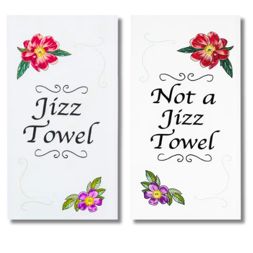 premium quality kitchen towel bathroom decorative funny comical jizz towel not a jizz towel jerk off cum orgasm men boys wank gift hysterical hilarious joke hand towel set hostess friend son husband partner