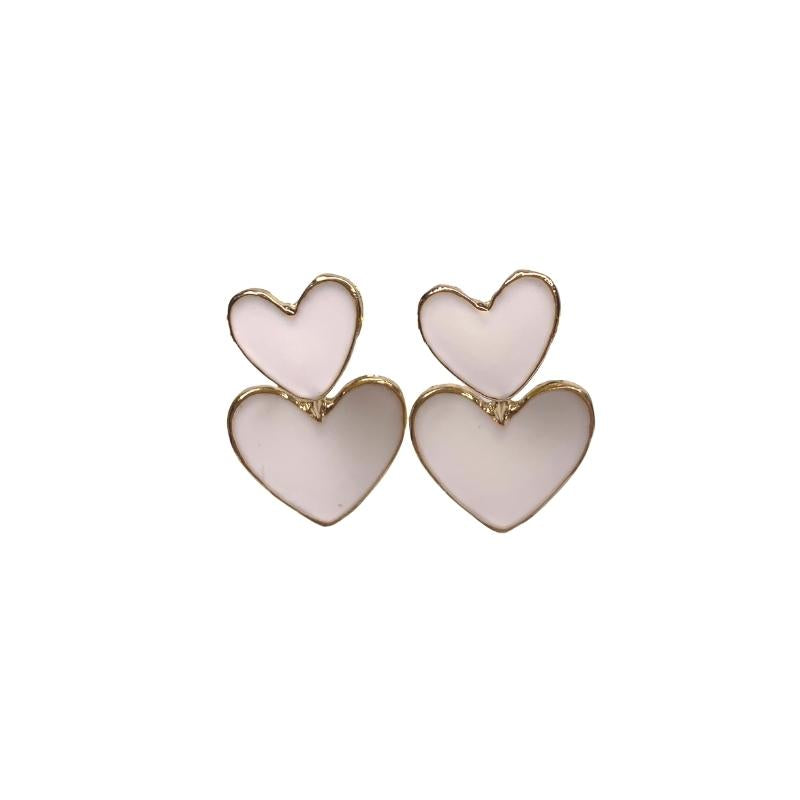 2-in-1-double-the-love-white-heart-earrings cute and dainty heart earrings perfect for a gift for your love