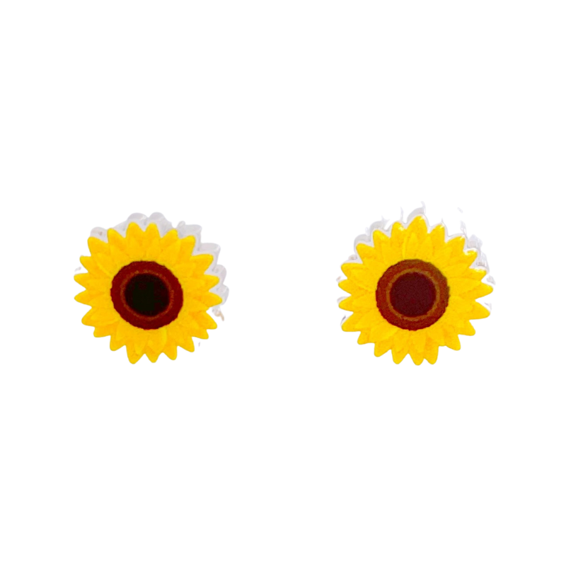 sunflower stud earrings