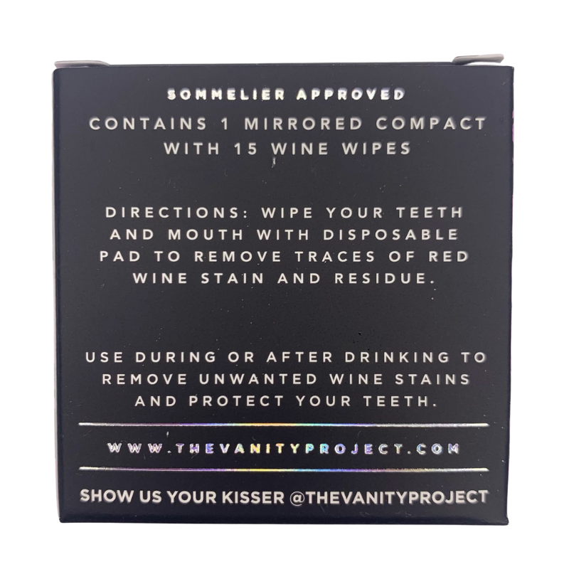 the vanity project wine wipes remove red wine stains from mouth lips teeth and tongue