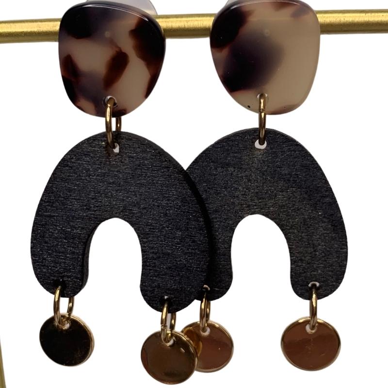 tortoise-post-drop-earrings-black-gold