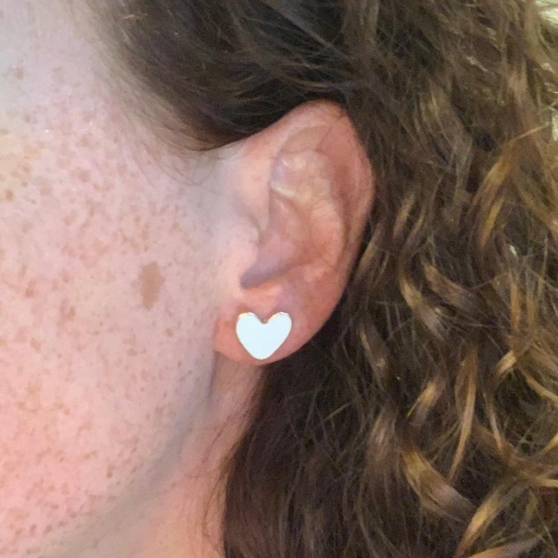 2-in-1-double-the-love-white-heart-earrings-heart-studs-on-model accessories gifts for girls and women or your love graduation valentines birthday mothers day