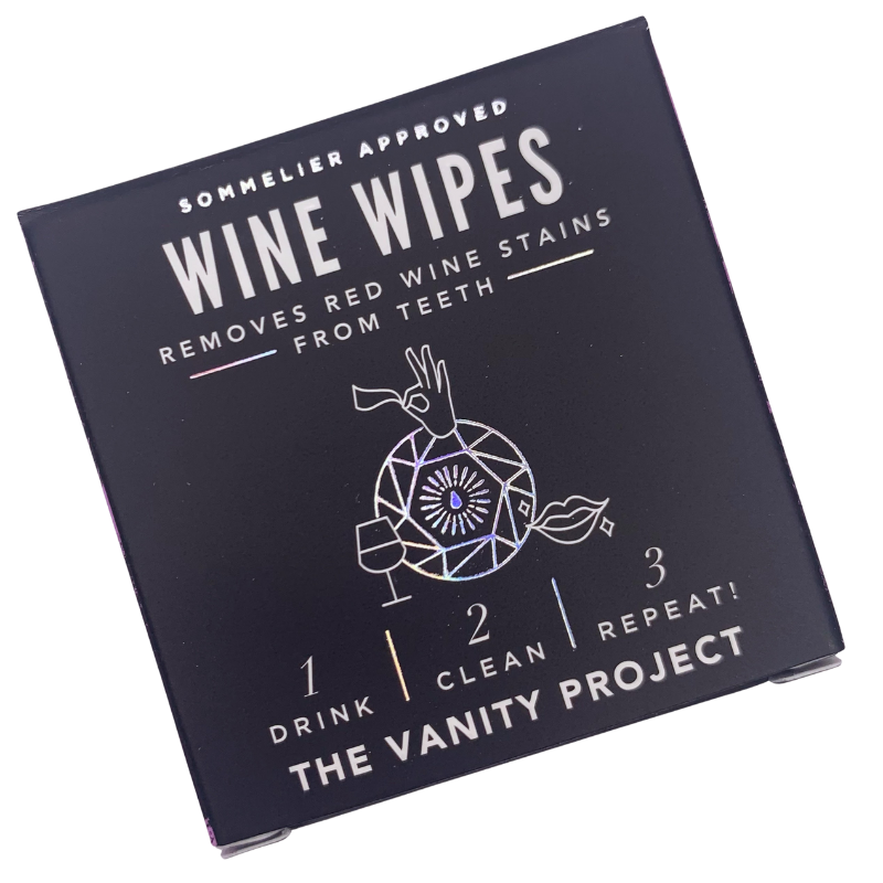 wine wipes removes red wine stains from teeth lips and mouth